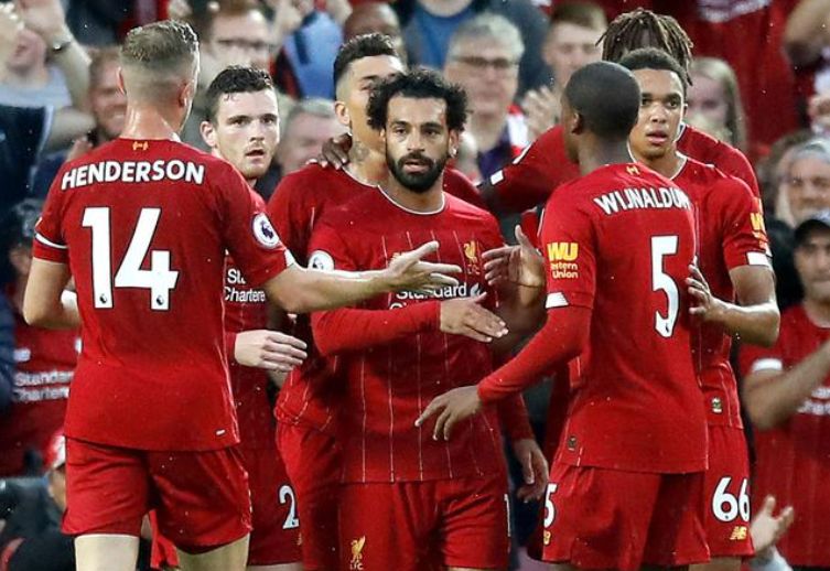 英超首轮利物浦大胜诺维奇,萨拉赫传射建功